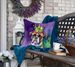 Boxer King Of Mardi Gras Throw Pillow Machine Washable, Indoor Outdoor Decorative Pillow For Couch, Bed Or Patio, 18Hx18W_maomaolike.com
