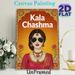 Kala Chashma Indian Traditional Painting Poster, Vibrant Ethnic Style Poster, Eye-catching Cultural Design Featuring Woman In Traditional Attire With_maomaolike.com