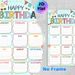 Birthday Tracker Painting Poster, Vibrant Cartoon-style Birthday Record Poster, Functional Design To Log Monthly Birthdays, Suitable For Office And_maomaolike.com