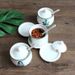 4-Piece Nordic Style Ceramic Seasoning Jar Set, Airtight Kitchen Spice Storage Canisters For Salt, Sugar And Condiments_maomaolike.com