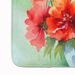 Ohio Scarlet Carnations In Watercolor Memory Foam Kitchen Mat Machine Washable Anti-Fatigue Mat Cushion Comfort Bath Mat Or Kitchen Rug_maomaolike.com