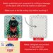 Poodle Christmas Porcelain Ornament Christmas Tree Hanging Decorations For Home Christmas Holiday, Rectangle, Gift, Multicolor_maomaolike.com
