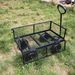 Wagon Cart Garden Cart Trucks Make It Easier To Transport Firewood TC1840BKG_maomaolike.com