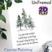 Snowy Pine Trees With Serenity Prayer Painting Poster, Soft Watercolor Winter Forest Scene Poster, Soothing Inspirational Quote Decor For Living Room_maomaolike.com