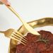 8/12/16pcs Stainless Steel Gold Tableware Dinner Fruit Steak Salad Fork Suitable For Restaurant Or Banquet_maomaolike.com
