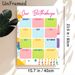 Birthday Tracker Painting Poster, Cheerful Colorful Monthly Birthday Chart Poster, Practical Design To Record And Organize Birthdays, Ideal For_maomaolike.com