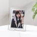 Transparent Glass Display Stand Empty Simple Crystal High-End Photo Frame_maomaolike.com