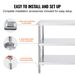 VEVOR Stainless Steel Food Prep Table, 18 X 48 X 34 Inch Commercial Kitchen Worktable, With 2 Adjustable Undershelf, Heavy Duty Prep Table Metal Work Table For BBQ, Kitchen, Home, And Garage_maomaolike.com