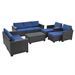10 Piece PE Rattan Patio Furniture Set, Sectional Sofa Set, Outdoor Patio Furniture Set With Cushions & Tempered Glass Coffee Table_maomaolike.com