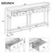 Retro Console Table With 4 Drawers And Open Shelf,perfect For Entryways,Living Rooms,and Hallways_maomaolike.com