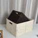 Large Capacity Bedroom Dormitory Wardrobe, Woven Fabric Storage Basket For Books, Snacks, Toys, And Miscellaneous Items_maomaolike.com
