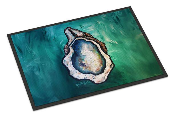 One Shell Oyster Doormat Front Door Mat Indoor Outdoor Rugs For Entryway, Non Slip Washable Low Pile, 24H X 36W_maomaolike.com
