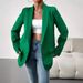 Women's Clothing autumn and winter solid color lapel small suit temperament commuter jacket_maomaolike.com