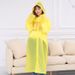 Travel Portable Peva Matte Non-Disposable Raincoat Adult Thickened Unisex Cycling Outdoor Hiking Rain Poncho Long_maomaolike.com