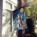 Bearded Collie Happy Birthday House Flag Large Porch Sleeve Pole Decorative Outside Yard Banner Artwork Wall Hanging, Polyester, House Size, Multicolor_maomaolike.com