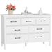 7 Drawer Dresser For Bedroom, Storage Cabinet With Metal Handles, Modern Closet Of Drawers For Living Room_maomaolike.com