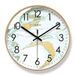 Yipula 8236 Nordic Simple Wall Marble Texture Living Room Silent Sweep Second Quartz Clock_maomaolike.com