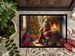 Irish Setter And Santa Claus Doormat Front Door Mat Indoor Outdoor Rugs For Entryway, Non Slip Washable Low Pile, 24H X 36W_maomaolike.com