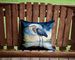Blue Heron Under The Moonlight Throw Pillow Machine Washable, Indoor Outdoor Decorative Pillow For Couch, Bed Or Patio, 14Hx14W_maomaolike.com