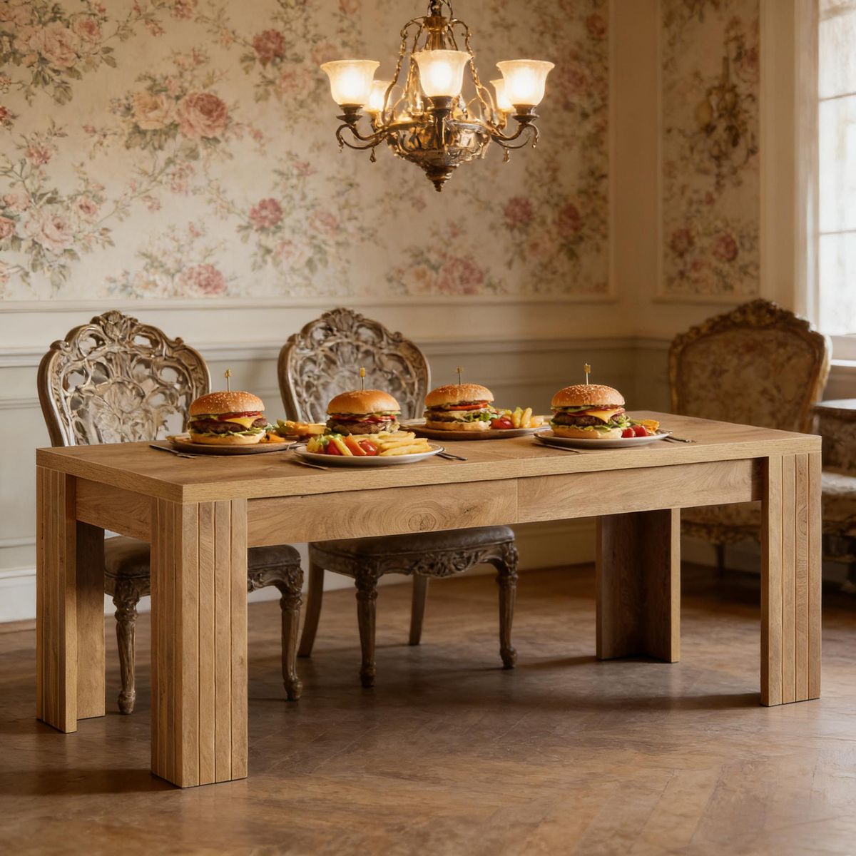 Generous Dinner Table,Kitchen Table,Home Office Desk Only Table_maomaolike.com