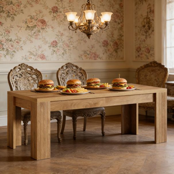Generous Dinner Table,Kitchen Table,Home Office Desk Only Table_maomaolike.com