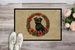Affenpinscher Christmas Flowers Doormat Front Door Mat Indoor Outdoor Rugs For Entryway, Non Slip Washable Low Pile, 24H X 36W_maomaolike.com