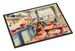 Airedale Terrier Christmas Cookies Doormat Front Door Mat Indoor Outdoor Rugs For Entryway, Non Slip Washable Low Pile, 24H X 36W_maomaolike.com