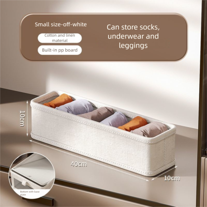 Foldable Clothing Storage Box, All-Season, Multi-Compartment For Underwear And Clothes, For Home Organization,Durable Material,Instant Closet Solution_maomaolike.com