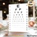 Eye Chart Painting Poster, Clear Black-and-White Visual Acuity Chart Poster, Practical Vision Testing Tool, Suitable For Clinic, Home And Optometry_maomaolike.com