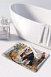 English Bulldog Fall Kitchen Pumpkins Memory Foam Kitchen Mat Machine Washable Anti-Fatigue Mat Cushion Comfort Bath Mat Or Kitchen Rug_maomaolike.com