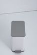SSTC101-10L-W, Stainless Steel Kitchen Trash Can, 10L, White_maomaolike.com