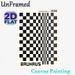 Bauhaus Geometric Checkerboard Painting Poster, Monochrome Minimalist Abstract Grid Poster, Sleek Retro-inspired Decor Ideal For Living Room, Office_maomaolike.com