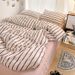 Wholesale INS Vintage Skin-Friendly Four-Piece Nordic Style Soft Striped Washed Cotton 4-Piece Bedding Set_maomaolike.com