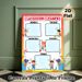 Classroom Cleaners Weekly Schedule Painting Poster, Vibrant Cartoon-style Poster, Practical Weekly Cleaning Duty Layout To Arrange Tasks, Ideal For_maomaolike.com