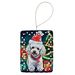 Poodle Christmas Porcelain Ornament Christmas Tree Hanging Decorations For Home Christmas Holiday, Rectangle, Gift, Multicolor_maomaolike.com