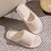 Solid Color Flat Heel Women Indoor And Bedroom Lightweight Comfort Non-slip Open-toe Breathable Slippers For All Season_maomaolike.com