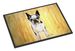 Boston Terrier Walker Two Doormat Front Door Mat Indoor Outdoor Rugs For Entryway, Non Slip Washable Low Pile, 24H X 36W_maomaolike.com
