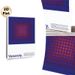 Op Art Dot Gradient Painting Poster, Deep Blue & Red Gradient Dot Abstract Poster, Eye-catching Optical Illusion Design, Ideal For Modern Living Room_maomaolike.com