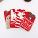 Christmas sock 4 pairs/set Cotton ladies cartoon cute Moose Christmas socks Medium stereo ears Christmas socks big red socks_maomaolike.com