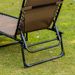 Outsunny Reclining Chaise Lounge Chair, Portable Sun Lounger, Folding Camping Cot, With Adjustable Backrest And Removable Pillow, For Patio, Garden, Beach, Brown_maomaolike.com