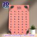 Thai Alphabet Painting Poster, Soft Pink Peacock-accented Educational Poster, Clear Thai Character Reference Chart For Language Study, Ideal For Study_maomaolike.com