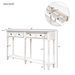 Console Table Sofa Table Easy Assembly With Two Storage Drawers And Bottom Shelf For Living Room,Entryway_maomaolike.com