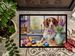 Decorating Easter Brittany Spaniel Doormat Front Door Mat Indoor Outdoor Rugs For Entryway, Non Slip Washable Low Pile, 24H X 36W_maomaolike.com