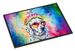Dalmatian Hippie Dawg Doormat Front Door Mat Indoor Outdoor Rugs For Entryway, Non Slip Washable Low Pile, 24H X 36W_maomaolike.com