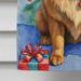 Tibetan Mastiff Christmas Reindeer House Flag Large Porch Sleeve Pole Decorative Outside Yard Banner Artwork Wall Hanging, Polyester, House Size, Multicolor_maomaolike.com