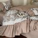 Romantic French Jacquard Pleated Lace Edge All-Cotton Warm Bedding Autumn Winter Pure Cotton Brushed Four-Piece Set Home Textile M_maomaolike.com