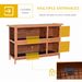 54" 2-Story Large Rabbit Hutch Bunny Cage Wooden Pet House Small Animal Habitat With Lockable Doors, No Leak Tray And Waterproof Roof For Rabbits, Chickens, Ducks, Outdoor/Indoor Natural_maomaolike.com