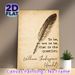 Shakespeare Hamlet Quote Painting Poster, Vintage Aged Paper & Feather Pen Style Poster, Timeless Literary Quote Decor Ideal For Home Office, Study_maomaolike.com