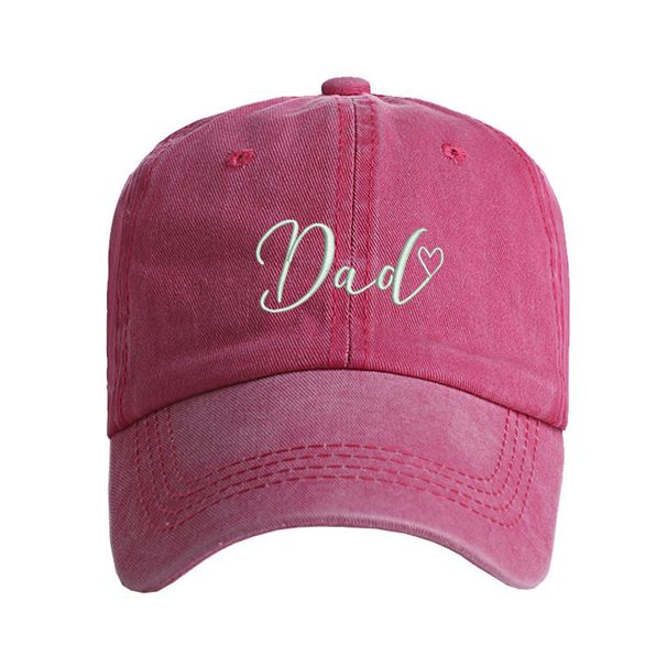 Unisex Washed cotton Embroidery Dad Alphabet baseball hat Father's Day gift hat Hip Hop hat_maomaolike.com