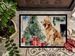 Golden Retriever Cozy Christmas Doormat Front Door Mat Indoor Outdoor Rugs For Entryway, Non Slip Washable Low Pile, 24H X 36W_maomaolike.com